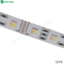 Alta lúmenes de salida led luz ultravioleta flexible 12 v 24 v 60 píxeles 5500 k 5050 rgbw5c tira led dmx512